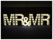 Light Up letter hire in north east